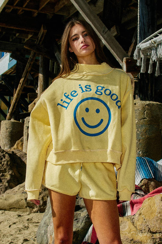 Life is Good Reversible Sweatshirt