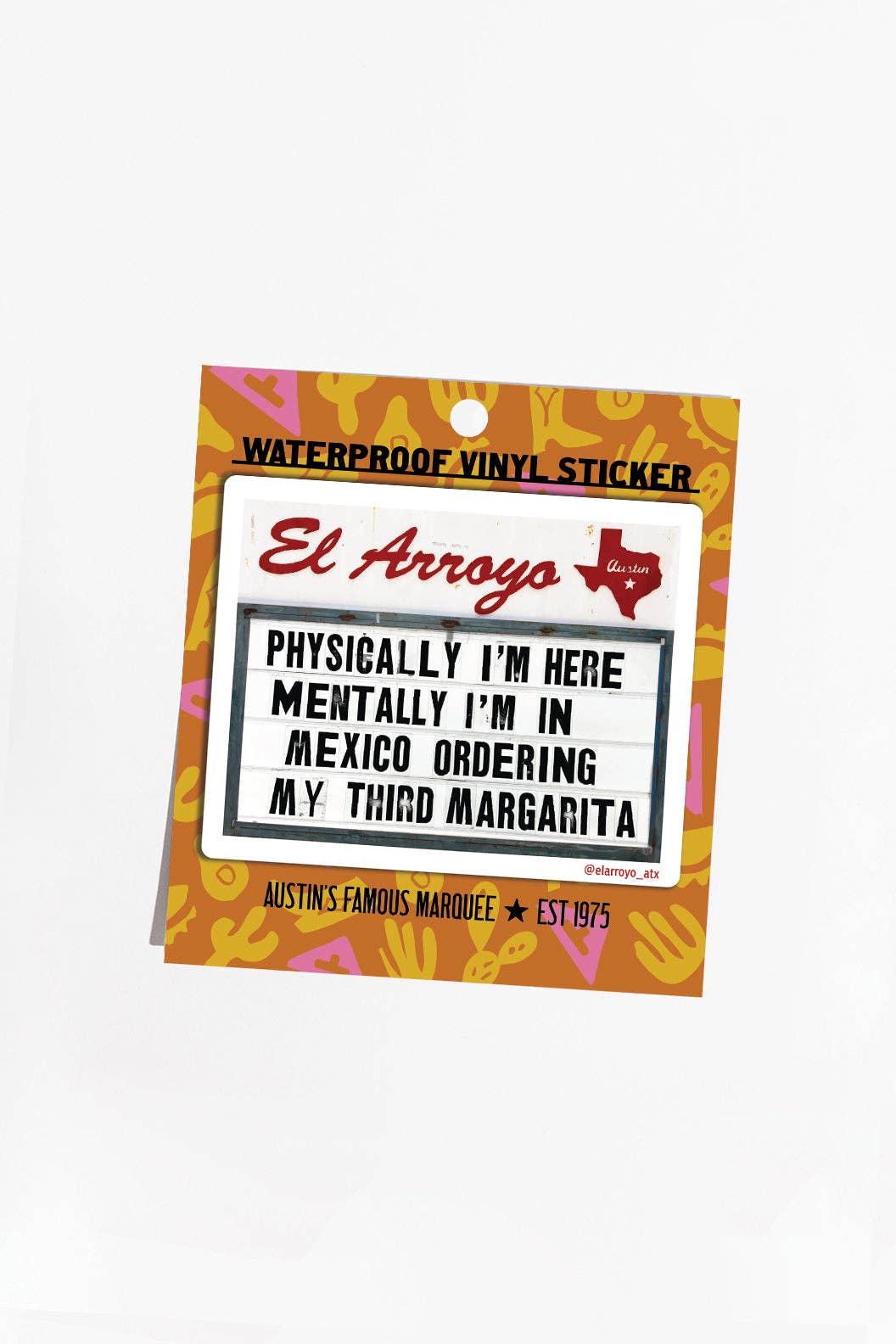 Mentally In Mexico - Sticker