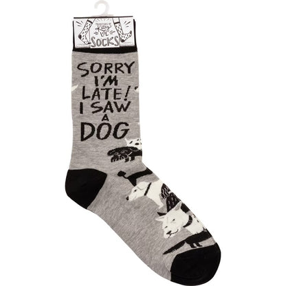Sorry I’m Late! I Saw A Dog Socks