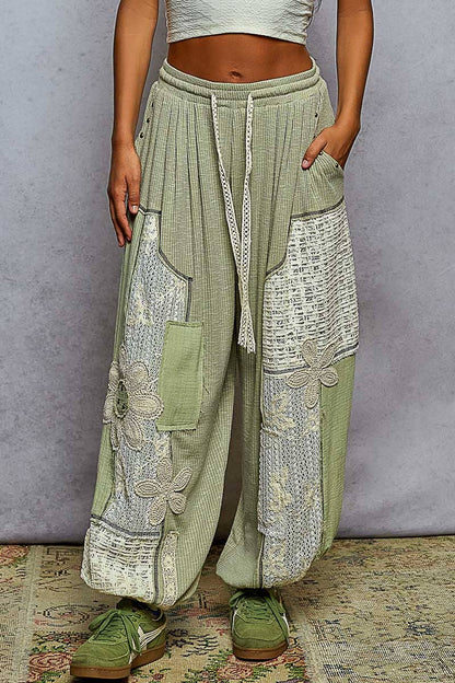 The Boho Matcha Jogger Pants
