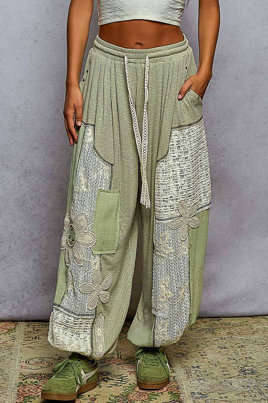 The Boho Matcha Jogger Pants