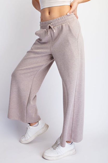 Modal Scuba Cropped Wide Pant (3 Colors)