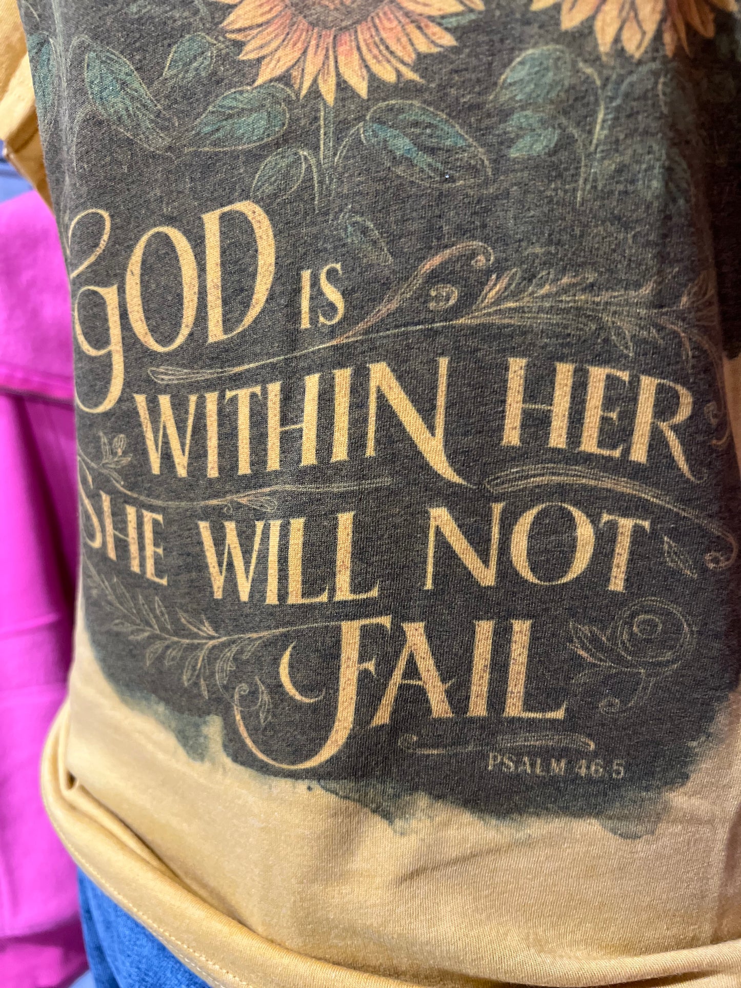 Sunflower Scripture Tee