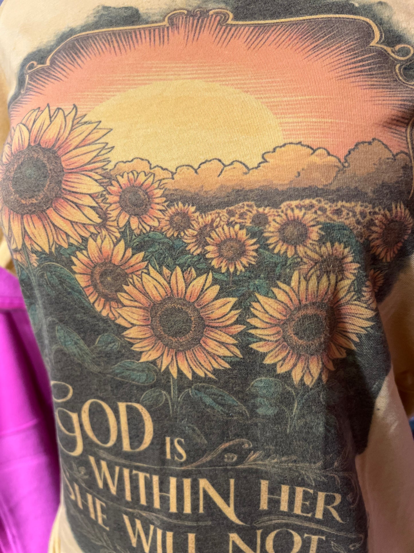 Sunflower Scripture Tee