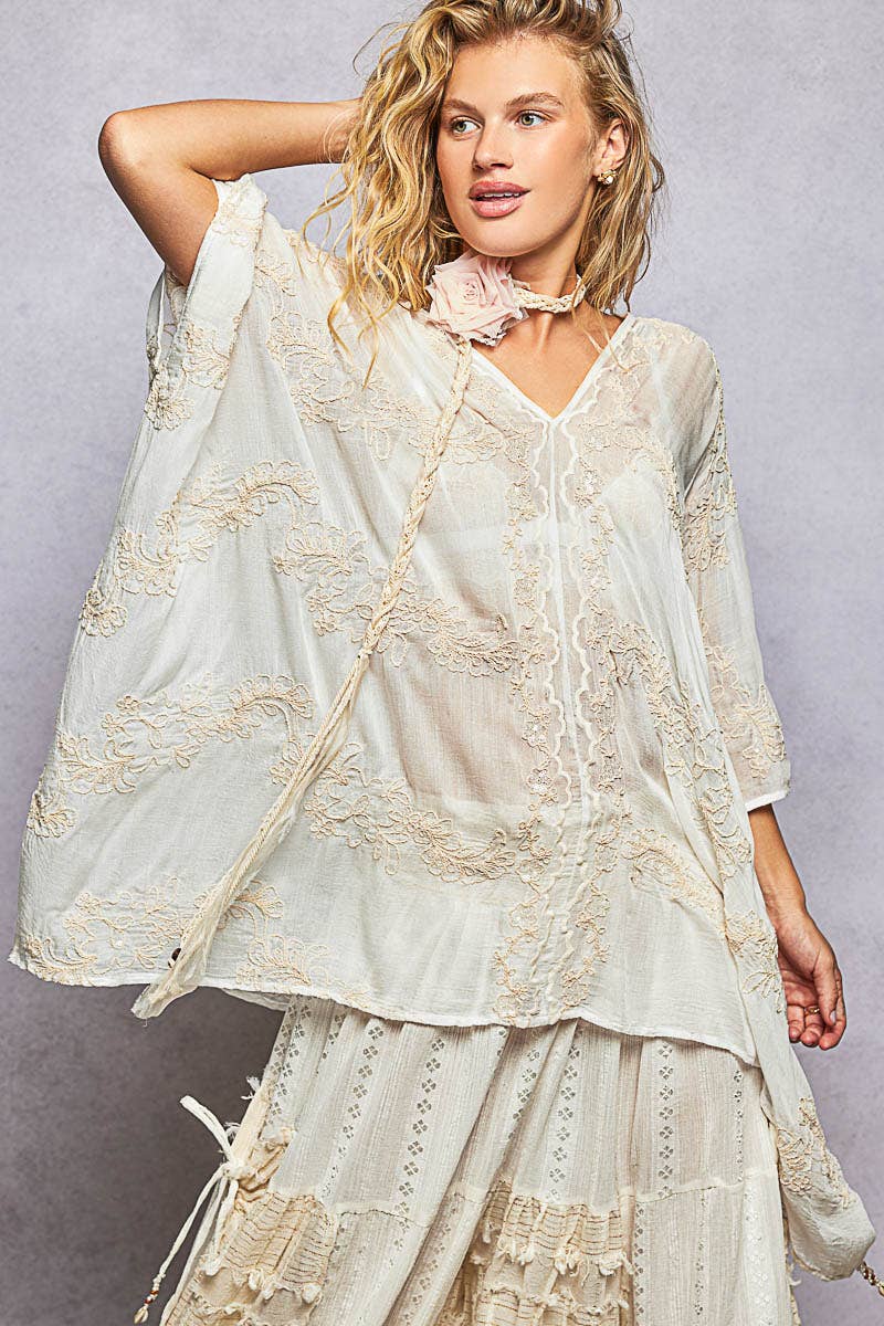 Sunday Stroll Beaded Top
