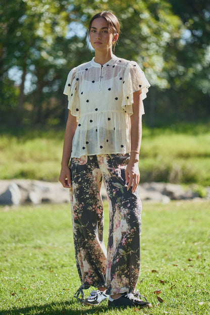 Woodland Blossom Printed Denim Jeans
