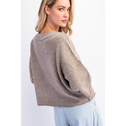 Goldie Oversized Crew Neck Sweater (2 Colors)