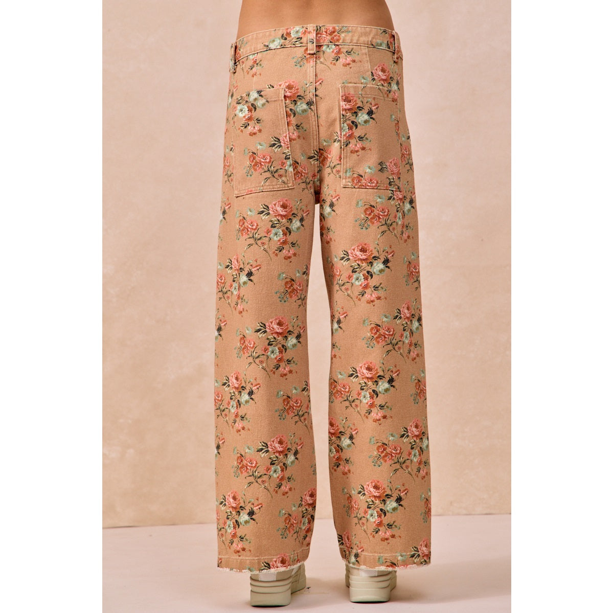 Cinnamon FLoral Denim Pants