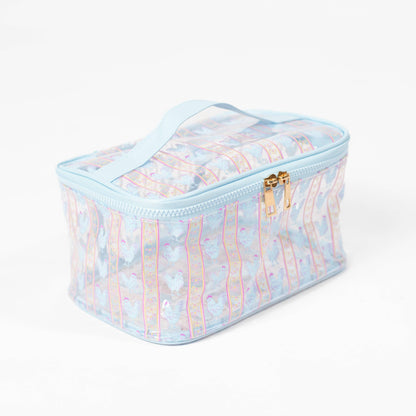 Chickens & Bows Clear Cosmetic Bag -Large