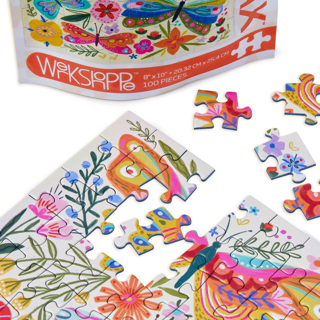 Butterfly Floral 100 Piece Puzzle Snax