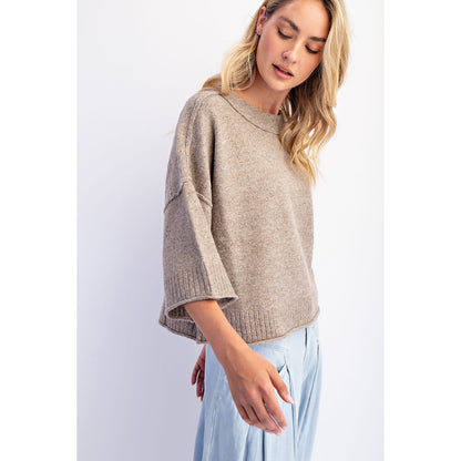 Goldie Oversized Crew Neck Sweater (2 Colors)