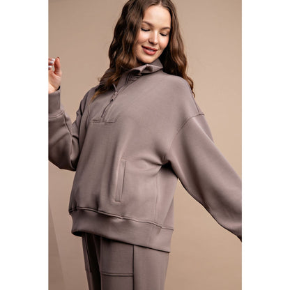 Sweet Scuba Soft Half Zip Pullover