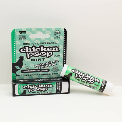 Chicken Poop® MINT Lip Balm, All Natural