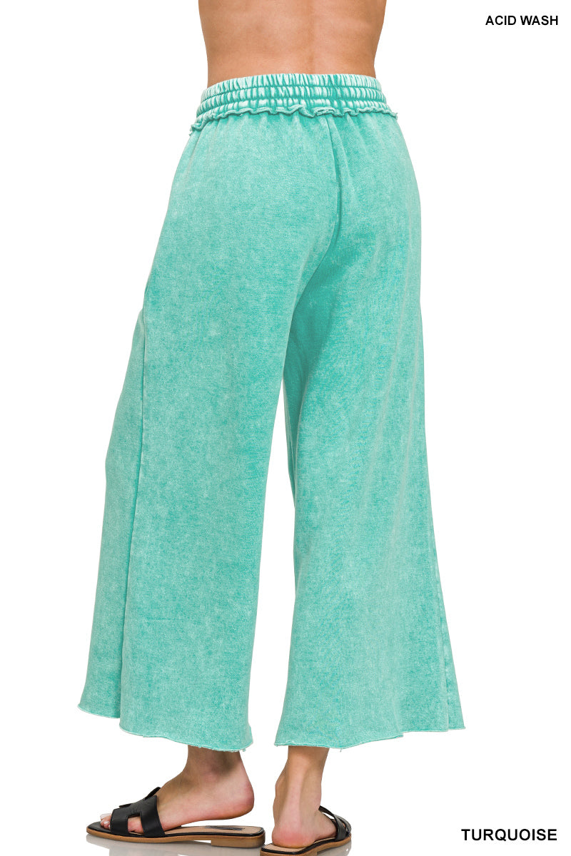 Soft Girl Wide Leg Crop Sweats