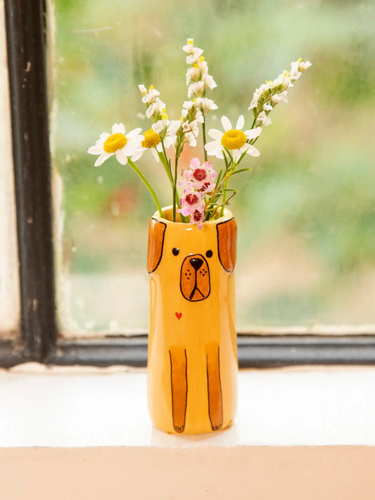 Natural Life Dog Bud Vase