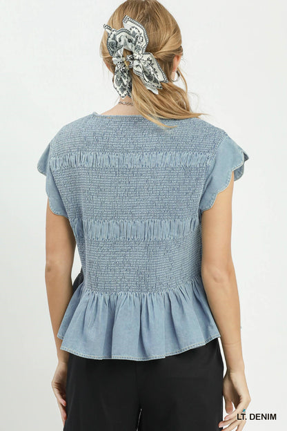 Light Wash Darling Top