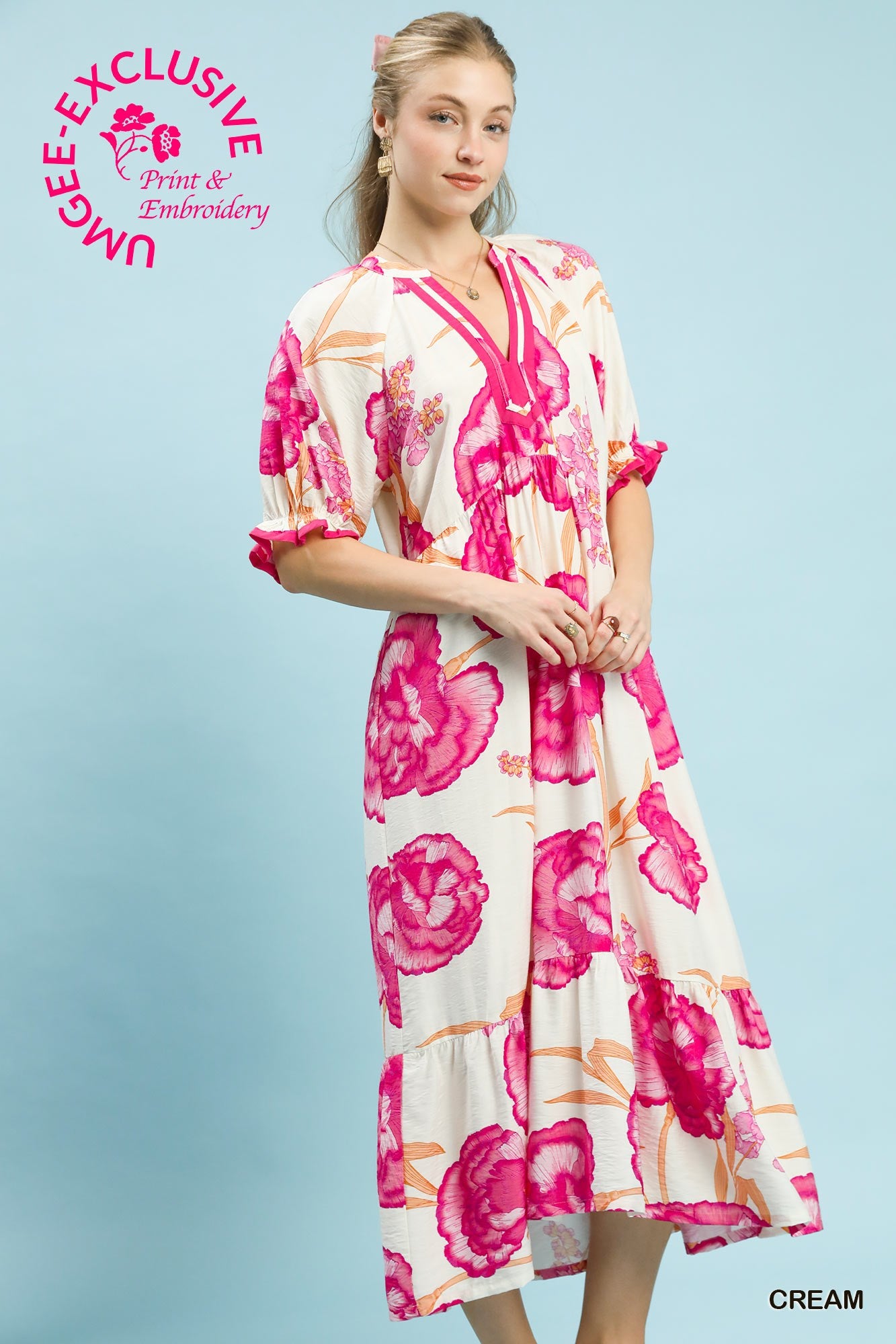 Pink Peony Dress