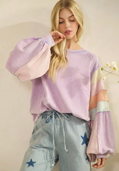 Retro Rainbow Pullover