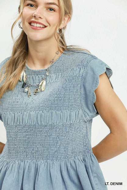 Light Wash Darling Top