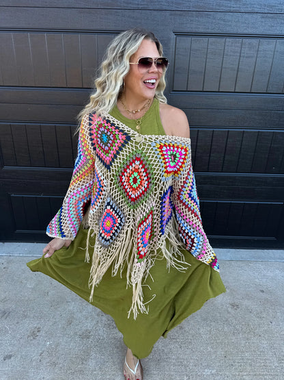 Kimmy Crochet Poncho