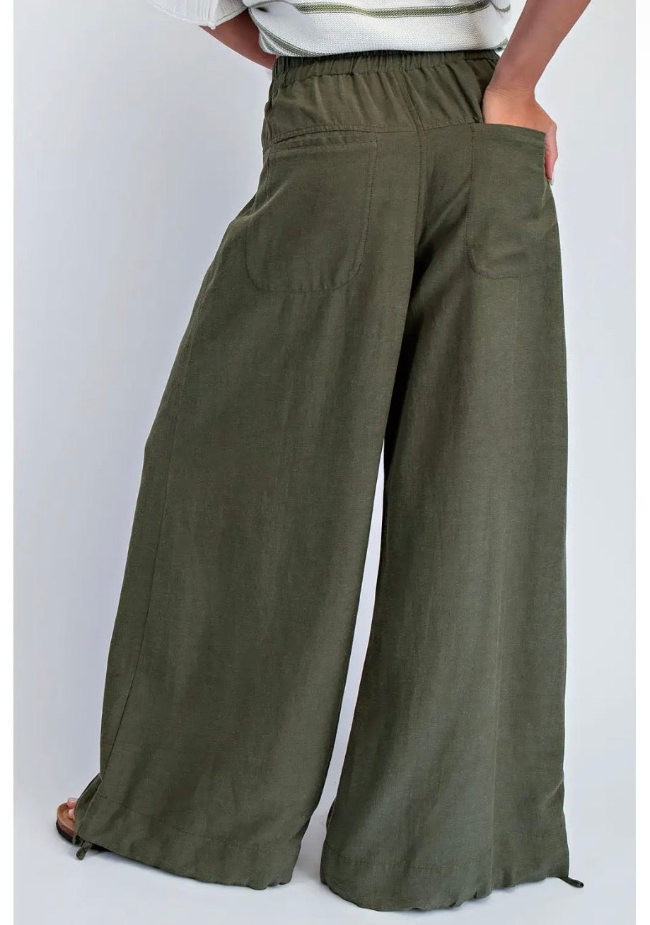Opal Linen Elastic Waist Pants