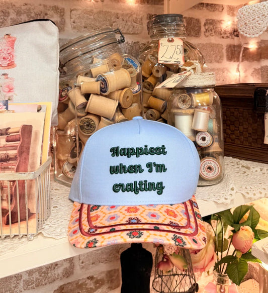 Happiest When I’m Crafting Hat