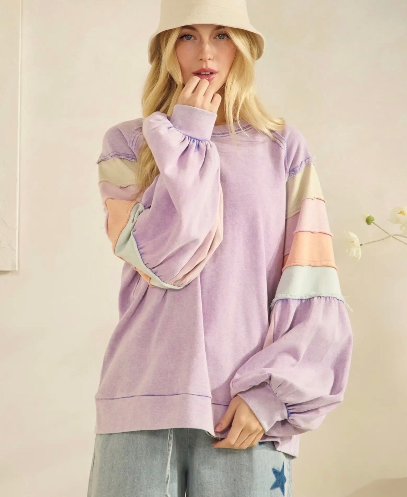 Retro Rainbow Pullover