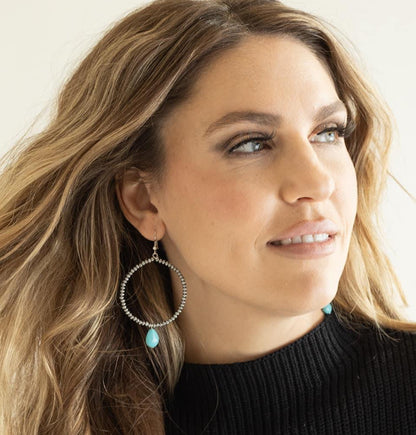 Navajo Turquoise Drop Earrings