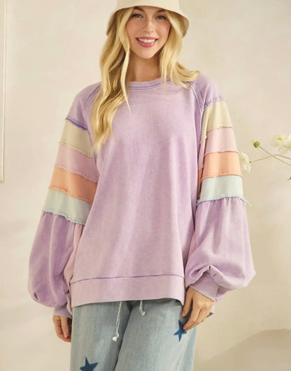 Retro Rainbow Pullover
