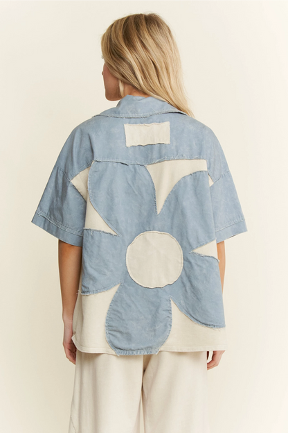 Spare Time Flower Power Top