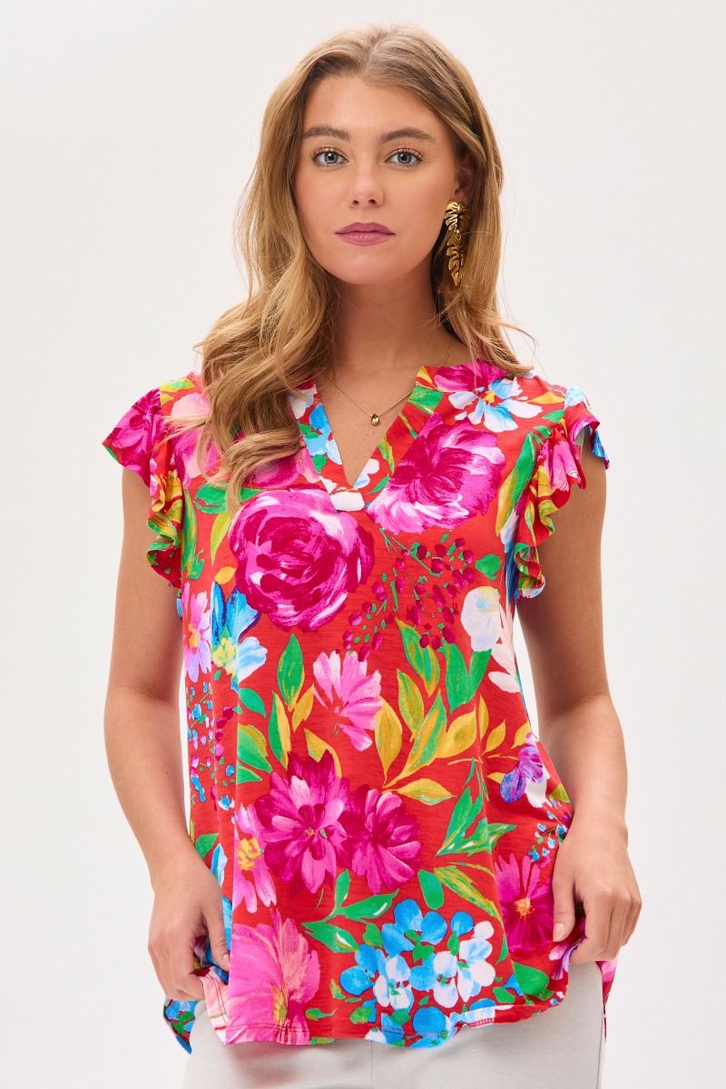 Summer Flutter Sleeve Tank