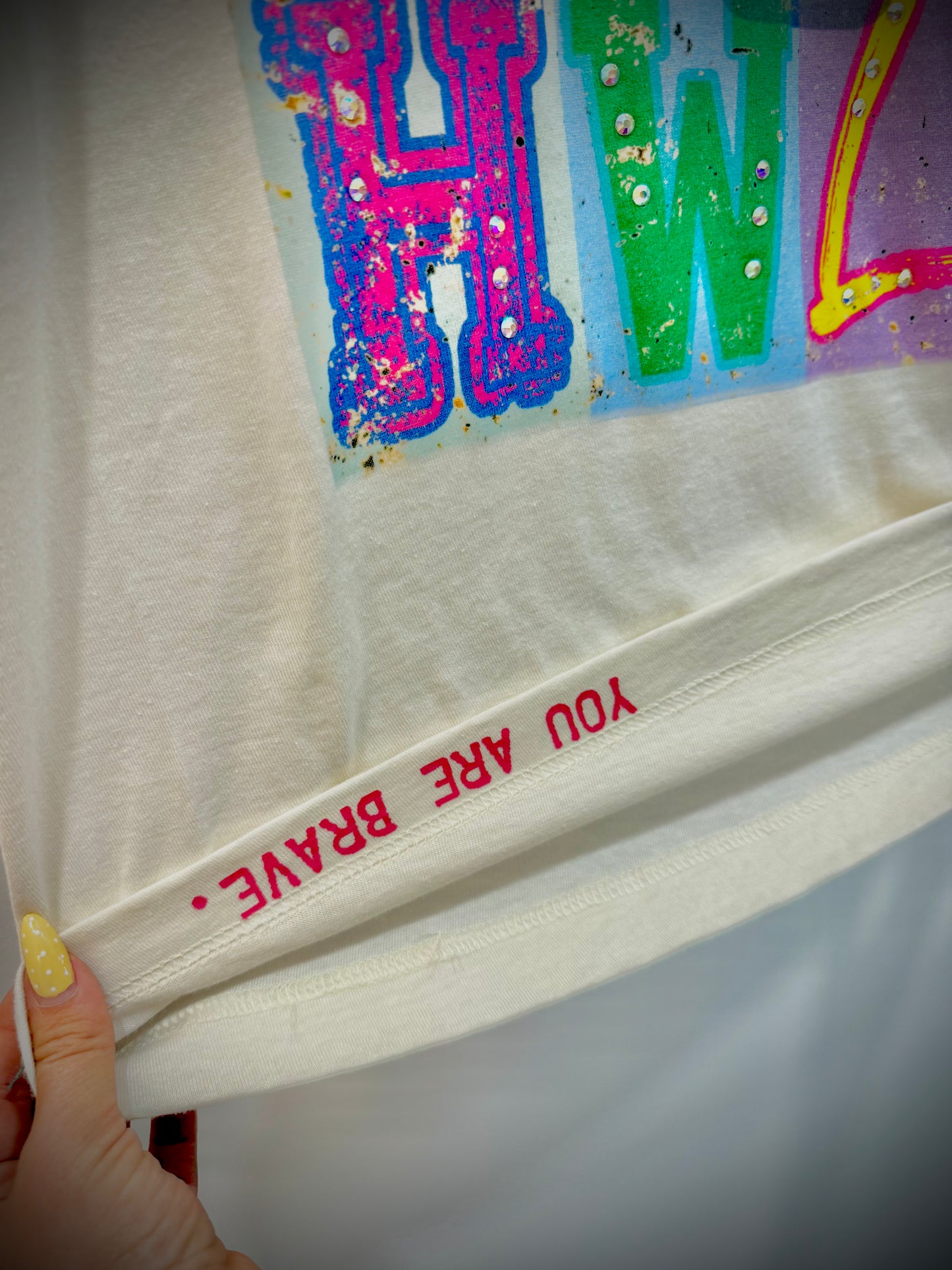 WWJD Bling Affirmation Tee