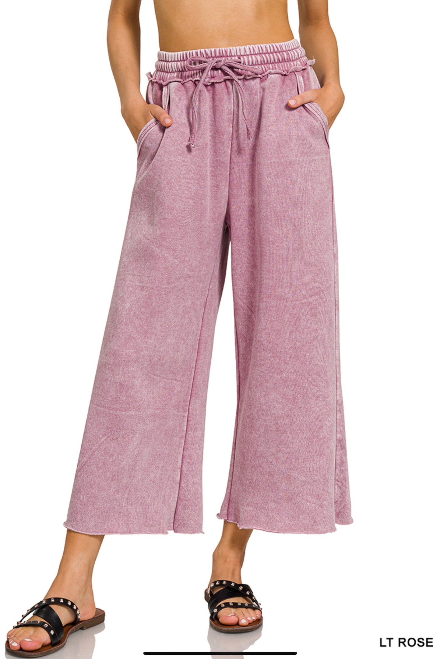 Soft Girl Wide Leg Crop Sweats