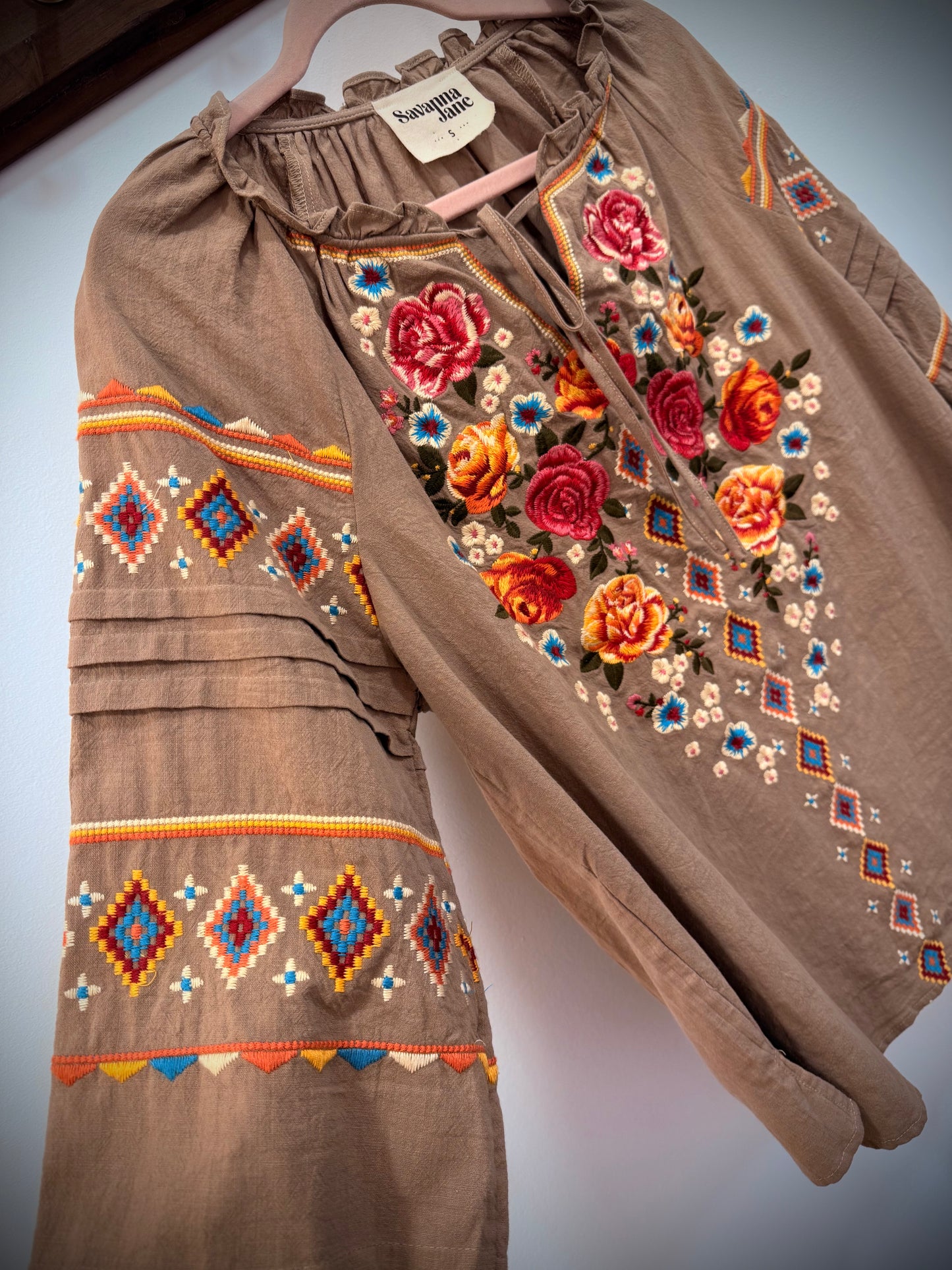 Autumn Meadow Peasant Top