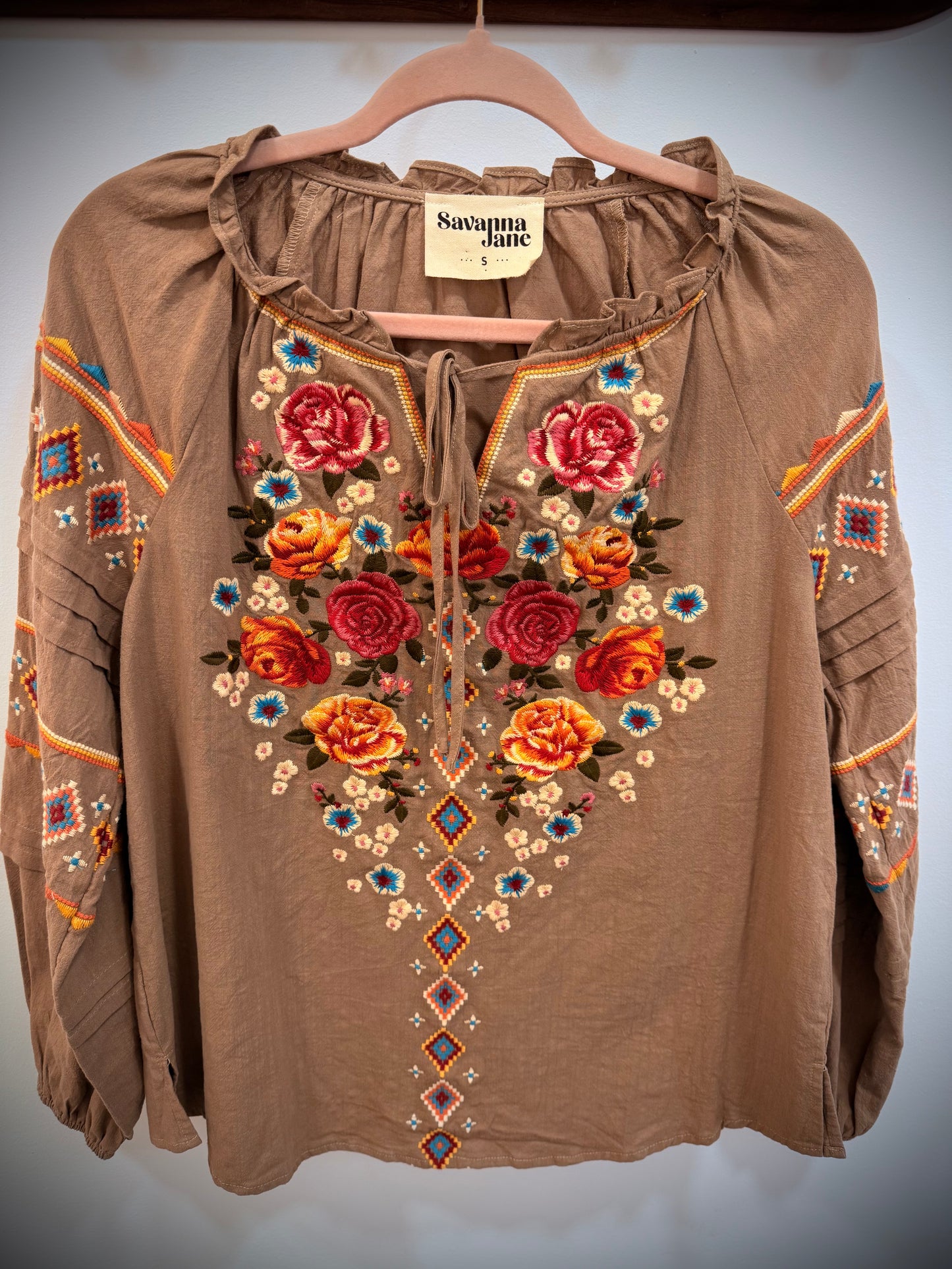 Autumn Meadow Peasant Top