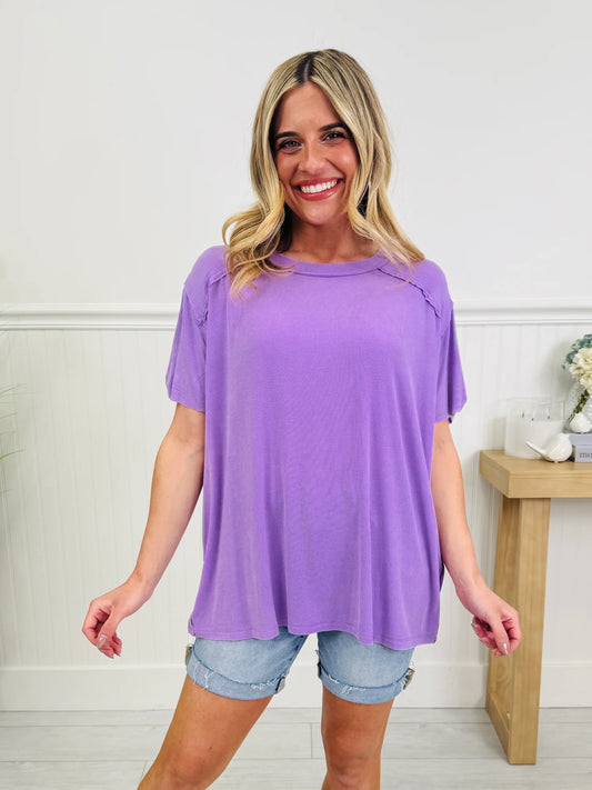 Flowy Comfort Purple Top