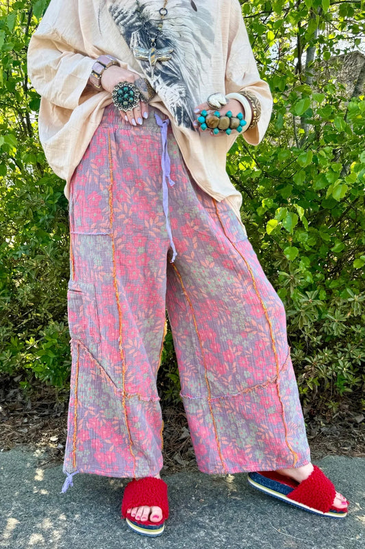 Vibrant Sunset Harem Pants