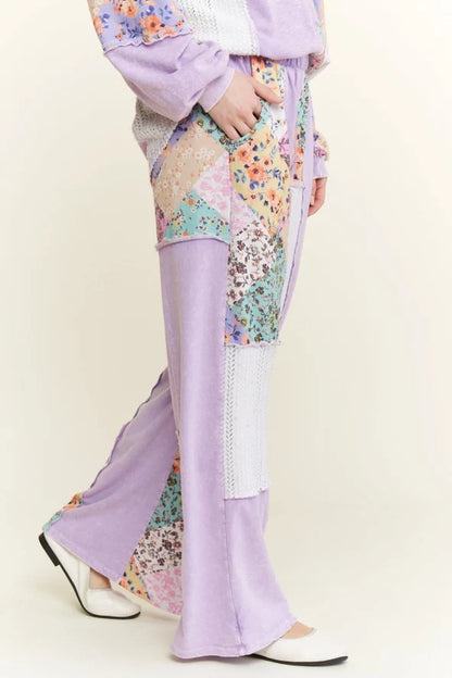 Lavender Meadow Patchwork Pants