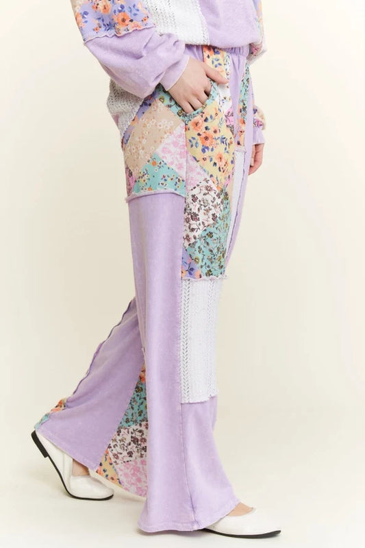 Lavender Meadow Patchwork Pants
