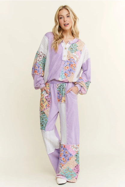 Lavender Meadow Patchwork Pants