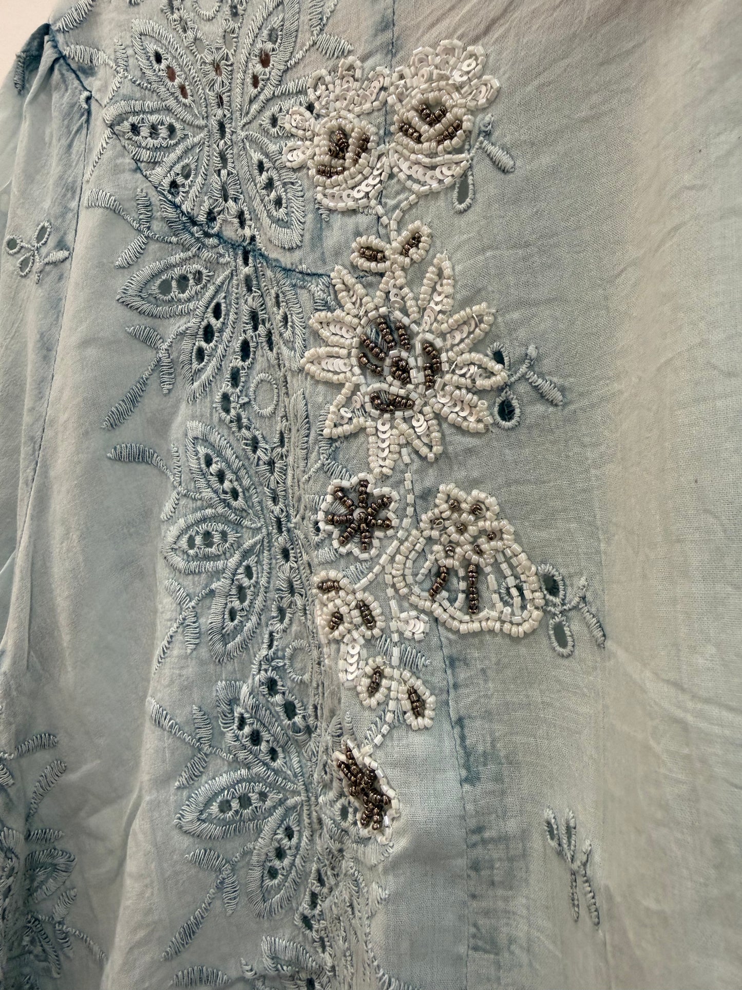 The Vintage Belle Embroidery Eyelet Top