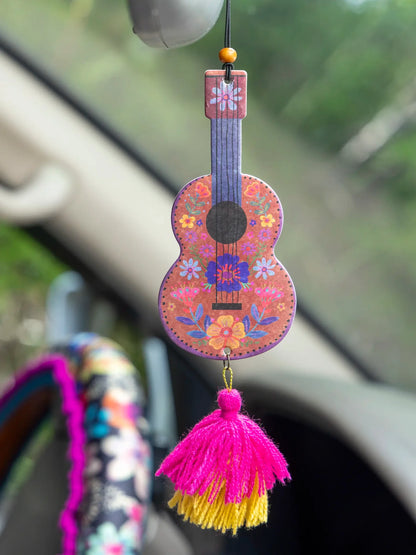 Natural Life Guitar Car Air Freshener
