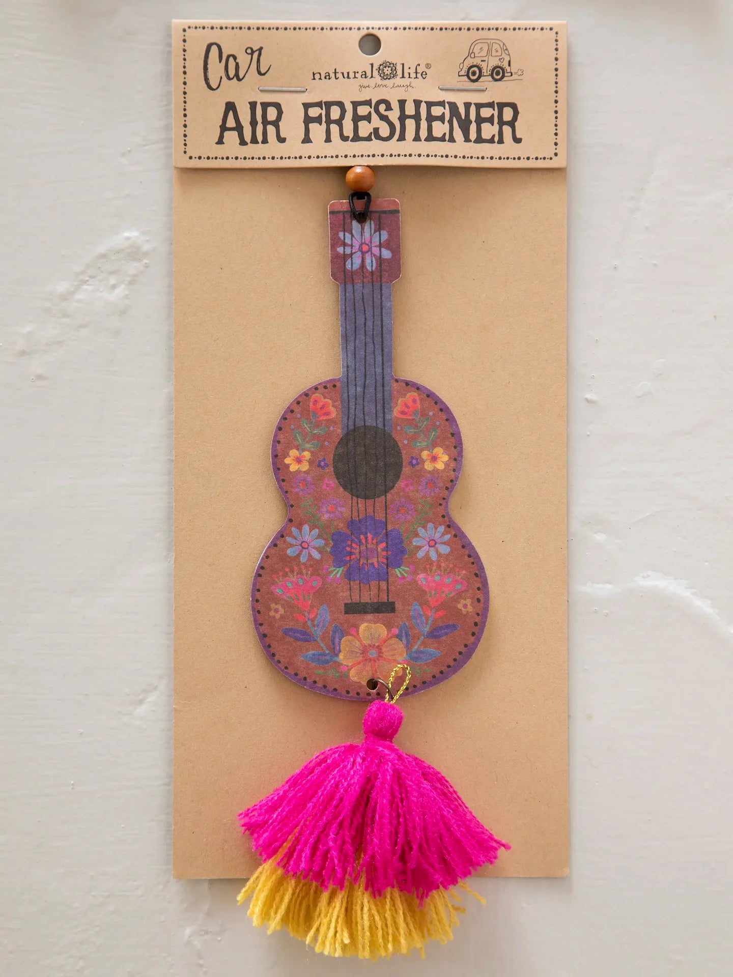 Natural Life Guitar Car Air Freshener
