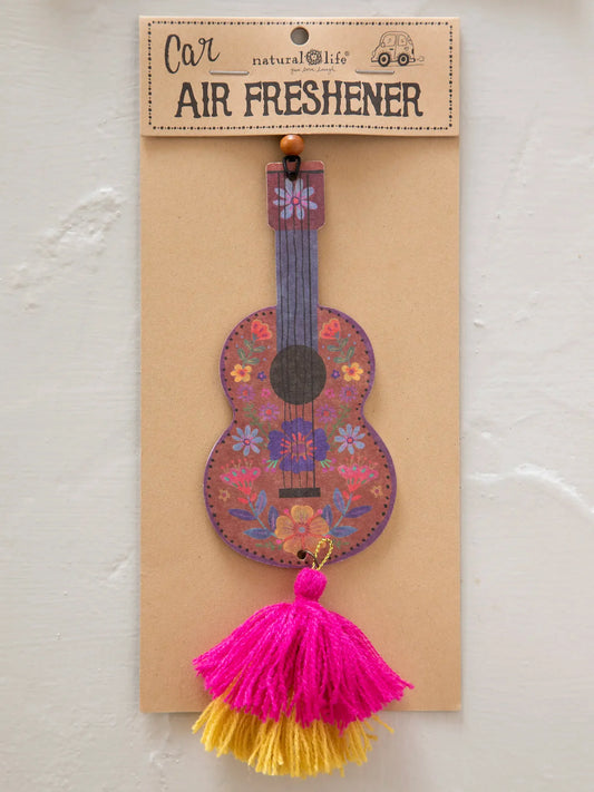 Natural Life Guitar Car Air Freshener