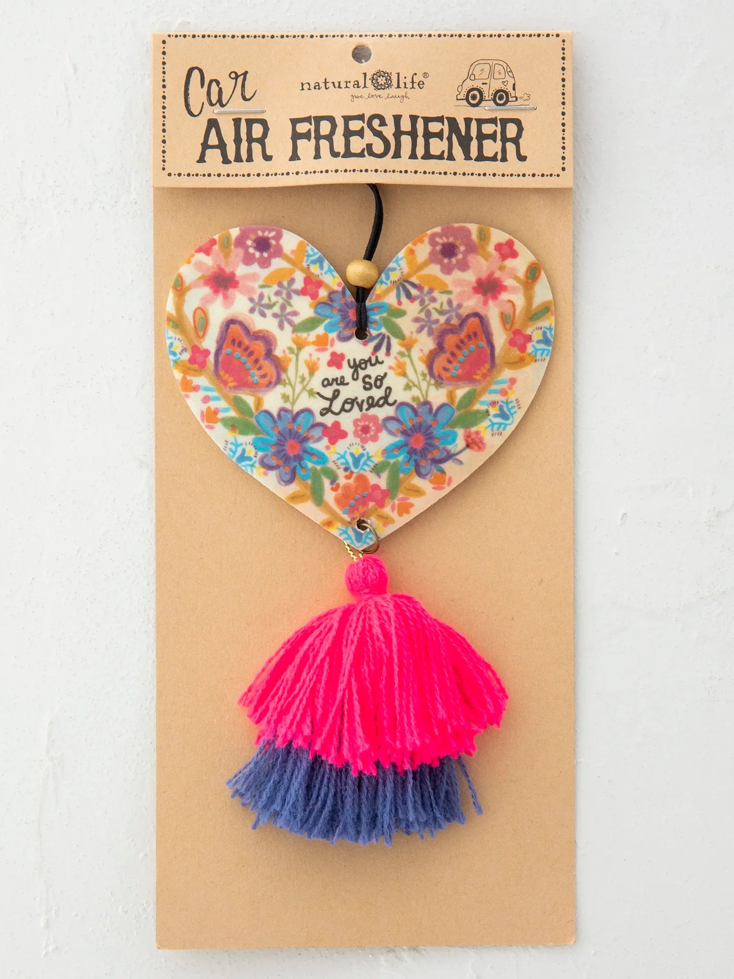Natural Life Heart Car Air Freshener