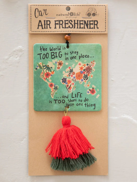 Natural Life Big World Car Air Freshener