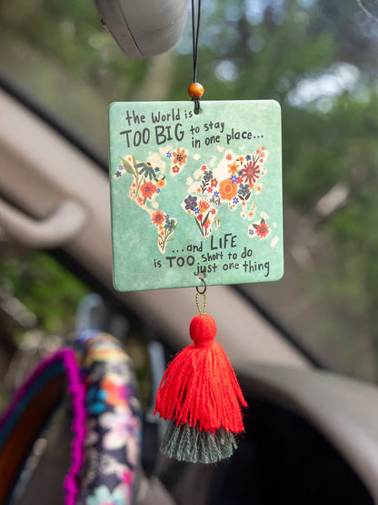 Natural Life Big World Car Air Freshener