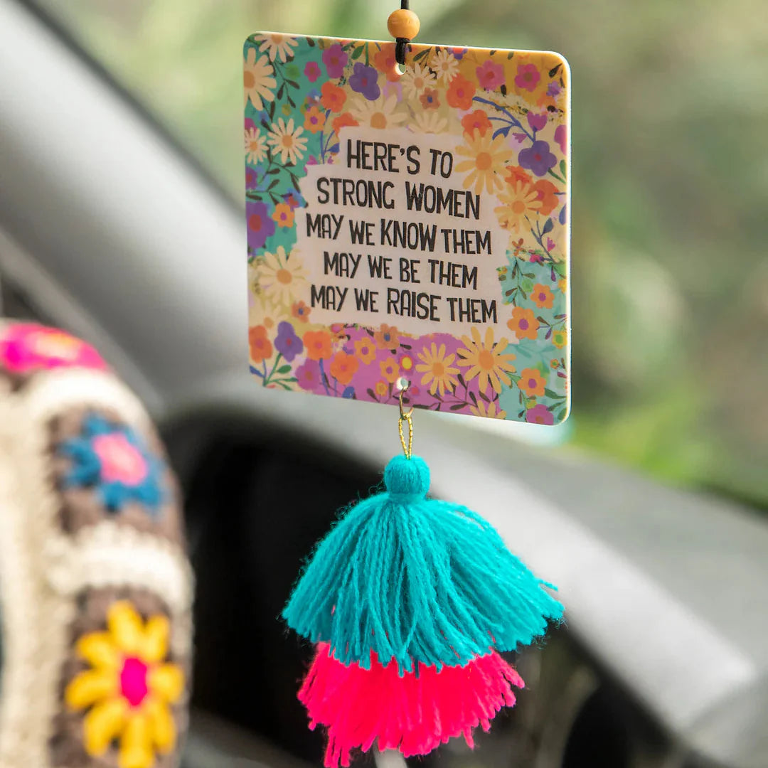 Natural Life Strong Women Car Air Freshener