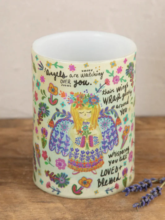 Natural Life Angel Wings Flameless Candle