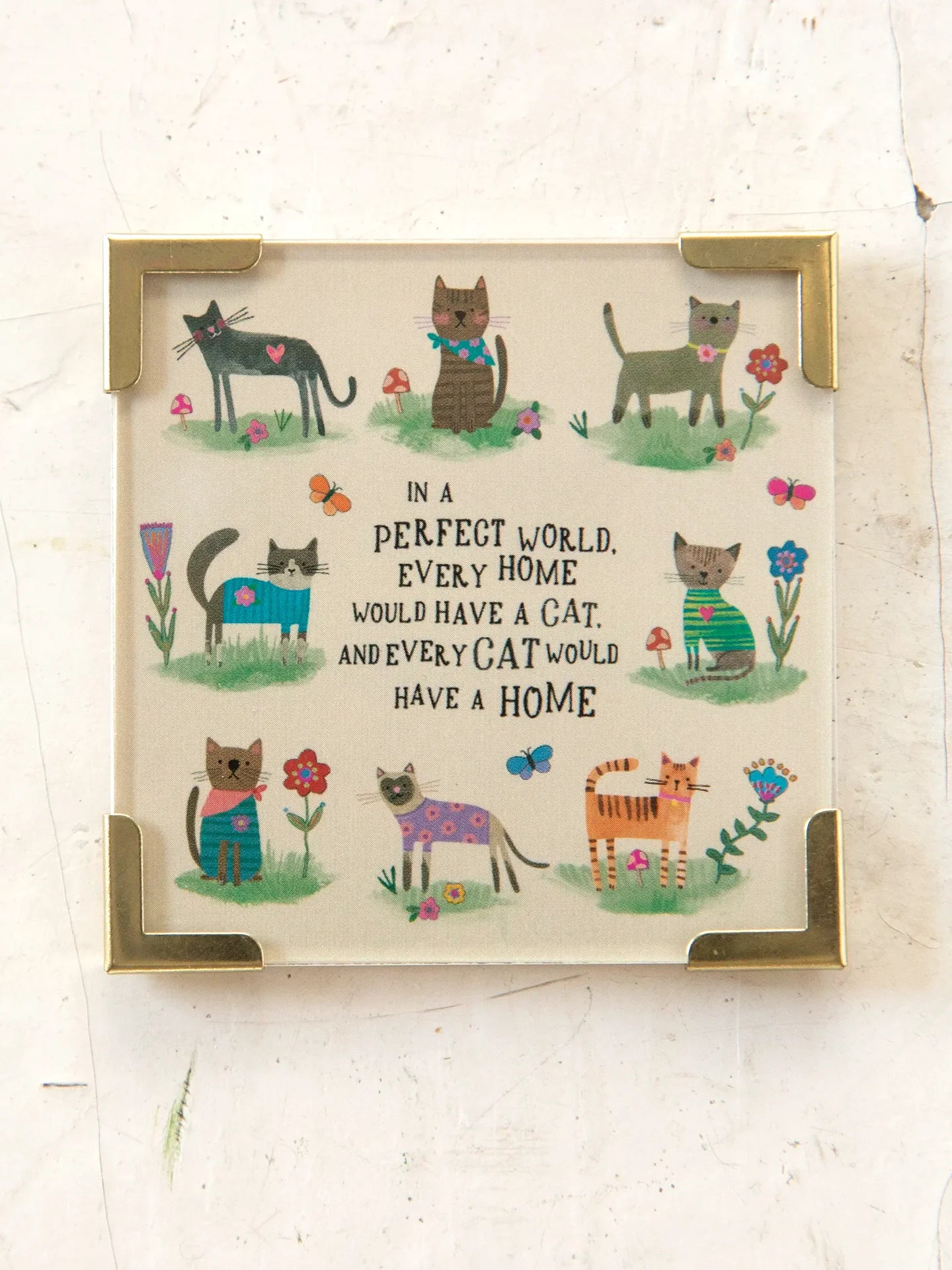 Natural Life Cat Magnet